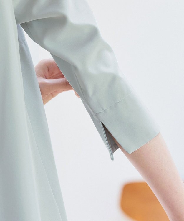 Tiaclasse L 【洗える】バイカラーチュニック ミント