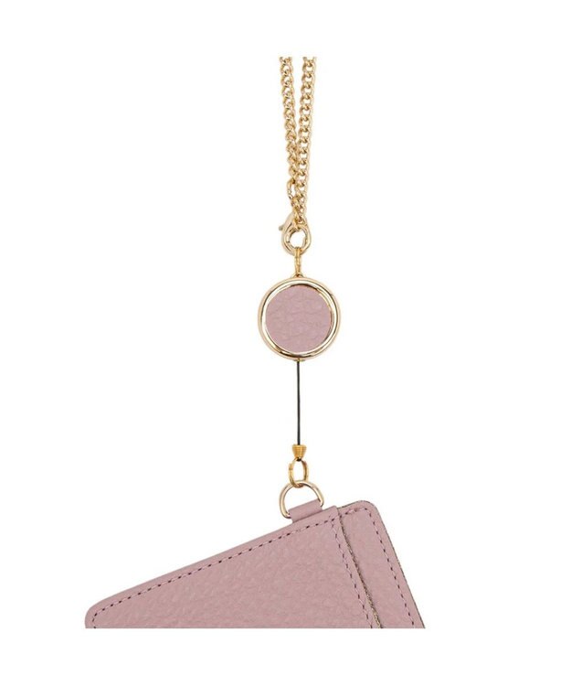 LANVIN en Bleu メラニー リール付きパスケース ピンク