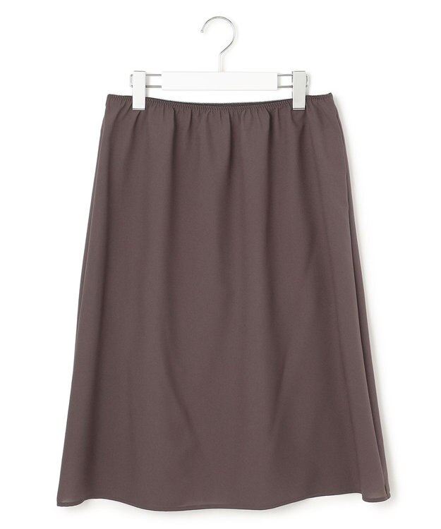 23区 【洗える/撥水加工】ナイロンコットンタフタ ウエストシャーリング ワンピース ダークブラウン系