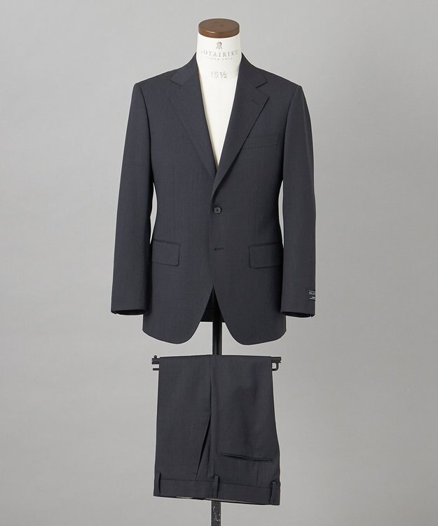 GOTAIRIKU オールシーズン対応【御幸毛織】WOOL×SOLOTEX ストレッチスーツ（グレー無地） グレー系