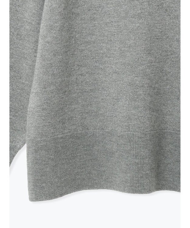 Te chichi バックスリットスタンドネックプルオーバー シルバー