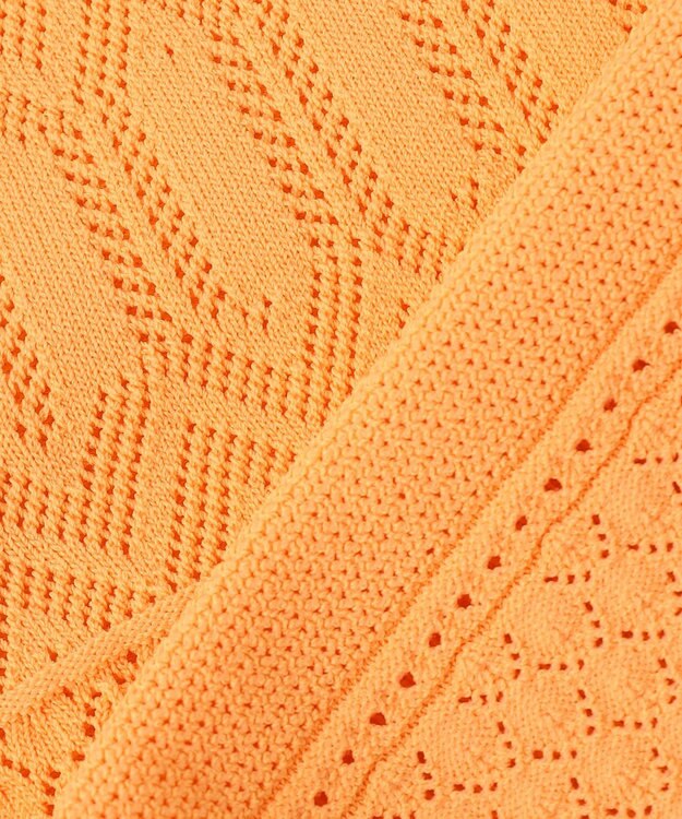 組曲 【2SET・WEB限定】編地ニット ツインセット ライトオレンジ系