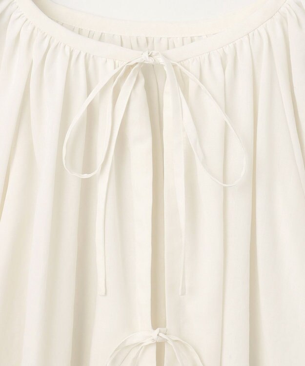 #Newans 2WAYシアーボレロブラウス ホワイト