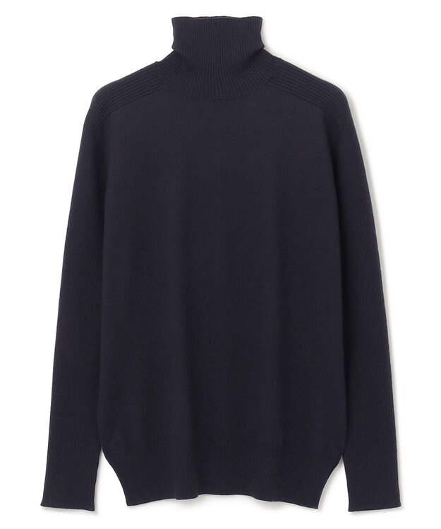 BEIGE， 【S-size】WILLOW / ハイネックニット Navy