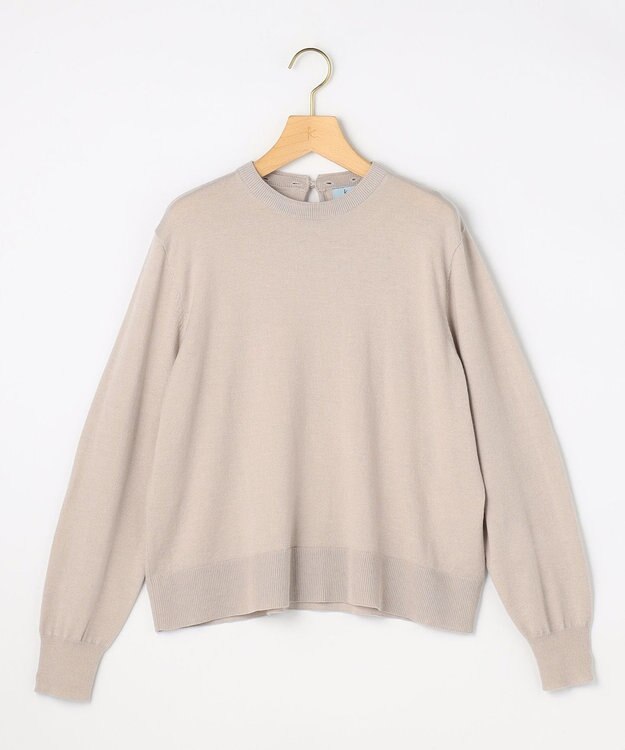 組曲 S 襟付きニットアップ ベージュ系