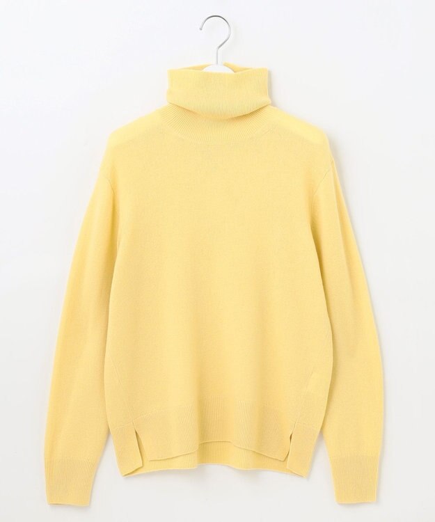 J.PRESS LADIES 【洗える】CASHMERE BLEND タートルネック ニット イエロー系