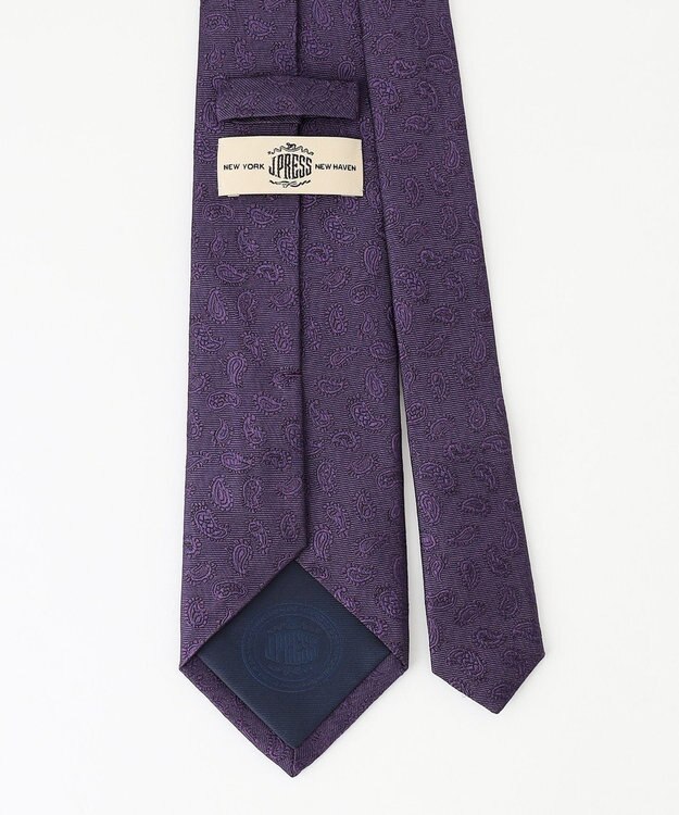 J.PRESS MEN 【J.PRESS 10PLY LUXURY SILK COLLECTION】ソリッドペイズリー ネクタイ パープル系