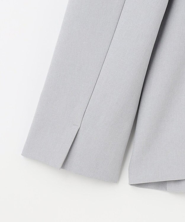 ANY SIS 【セットアップ可】リネンライクポリエステル ジャケット ブルーグレー