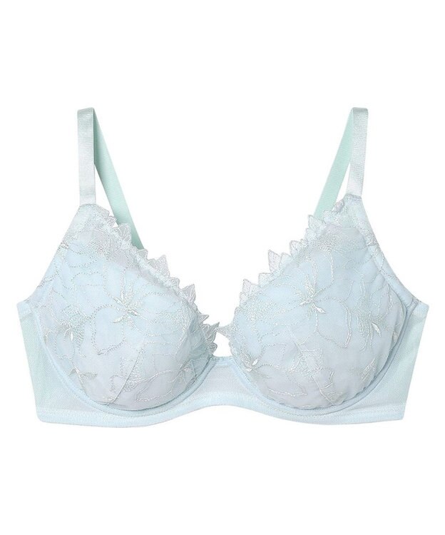 une nana cool 小さく見せるブラ　ミニマイザーブラ　レース アクア