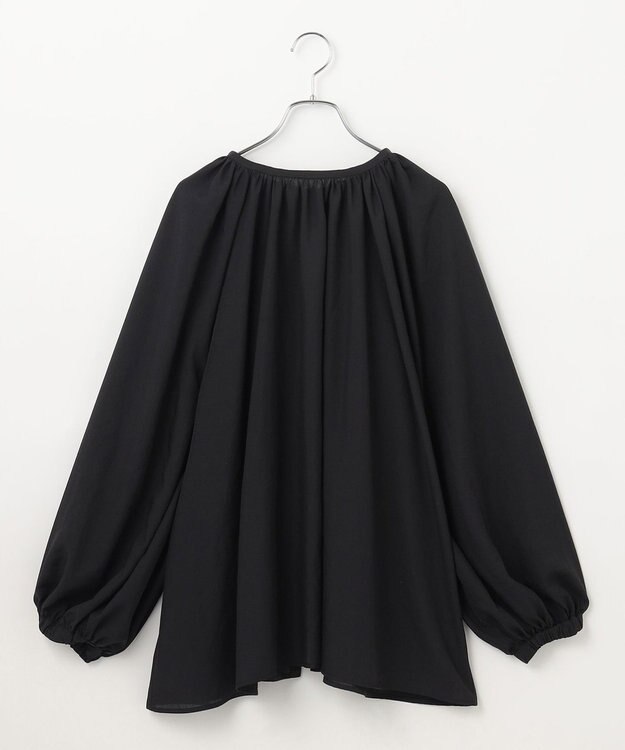 #Newans 2WAYシアーボレロブラウス ブラック