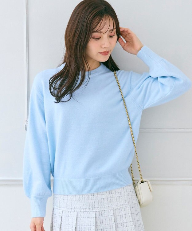 Feroux クルーネックニット プルオーバー ピンク系