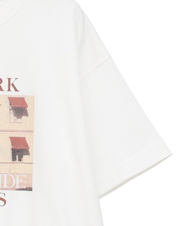 AMERICAN HOLIC ロゴ＆フォトプリントTシャツ Off White