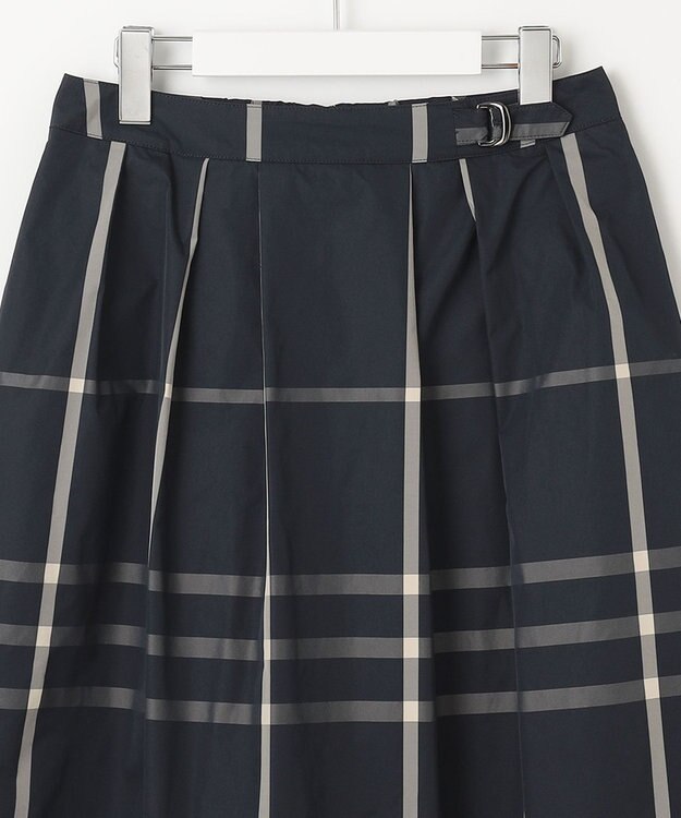 J.PRESS LADIES 【洗える】 メモリーウェザー チェック スカート ネイビー系3
