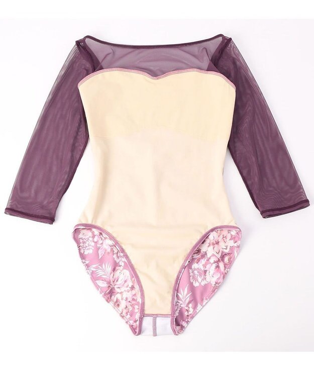 Chacott 6分袖レオタード ピンクPT