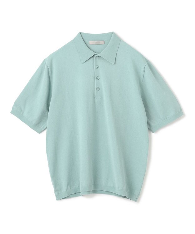 UNFILO MENS スゴ機能美 ニット ポロシャツ【ギフトにもおすすめ】 スモーキーグリーン