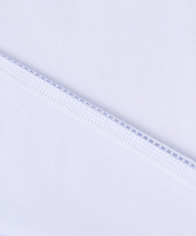 J.PRESS LADIES 【洗える】スムースジャージー レース カットソー ライトサックス系