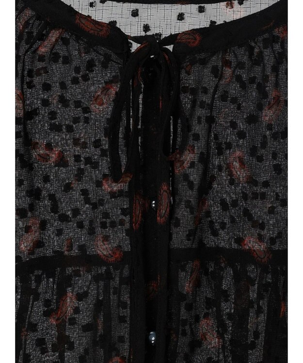 AMERICAN HOLIC ドビーシフォンフリルブラウス Paisley