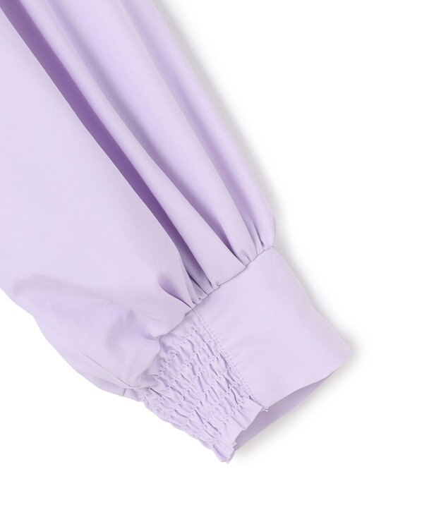 UNFILO L 【取り外し可能なボウタイ付き】2WAY ボウタイブラウス ラベンダー