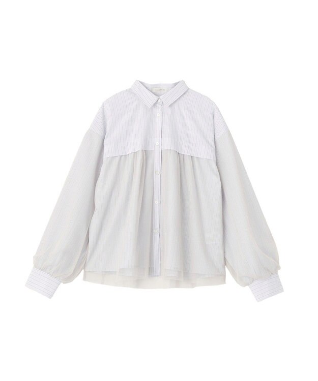 Green Parks イージーケアチュールドッキングシャツ Gray