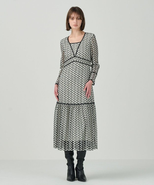 GRACE CONTINENTAL レースロングワンピース キナリ