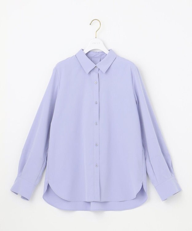 ANY SIS L 【洗える】ランタンスリーブ シャツ ライトブルー