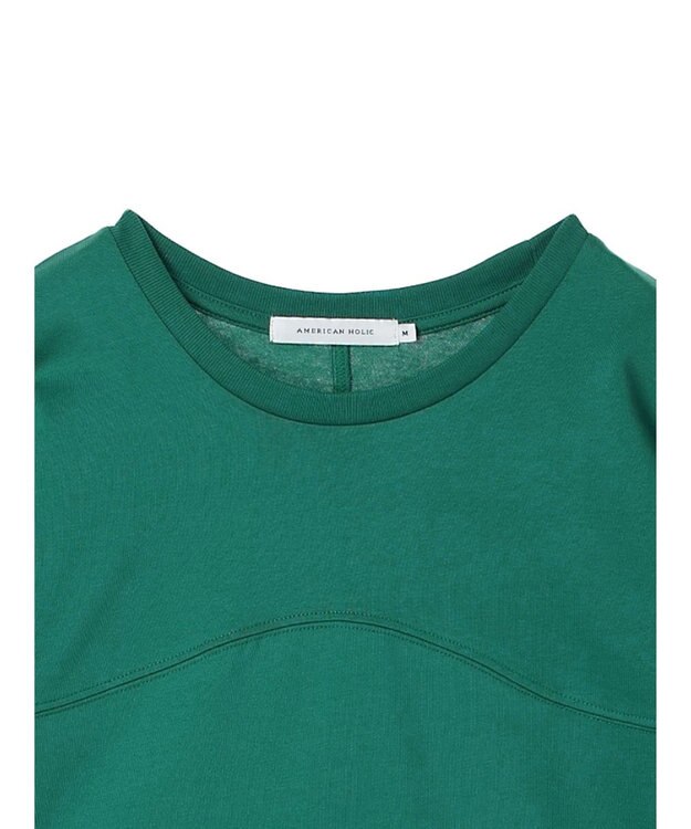 AMERICAN HOLIC ラウンド切り替えカットプルオーバー Green