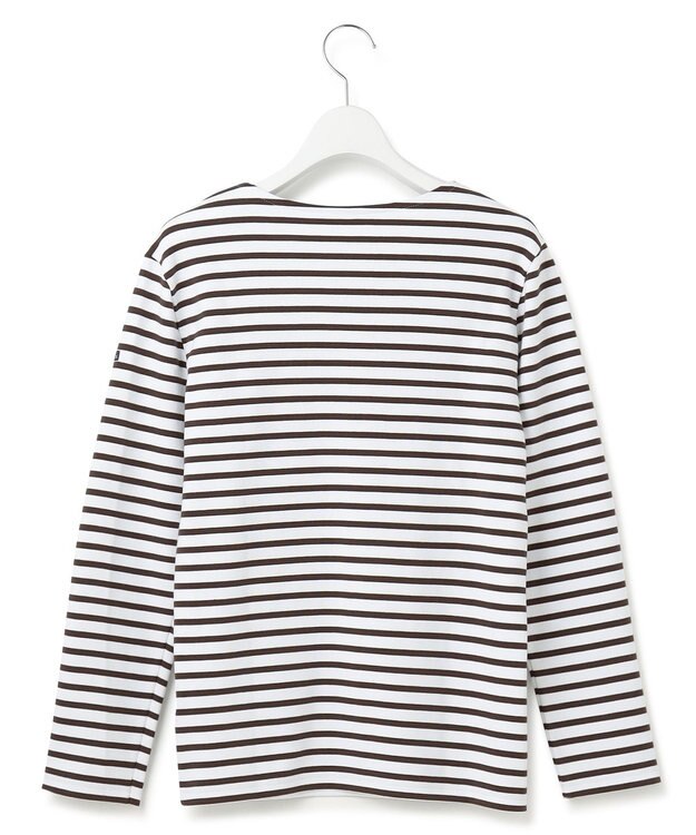 23区 【洗える】Armor-lux ボーダー カットソー オフ×ブラウン