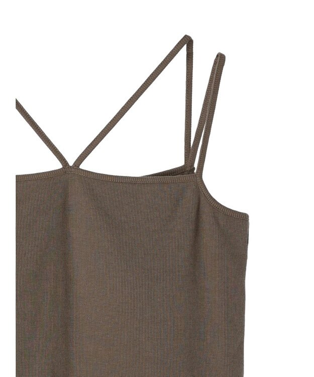 Green Parks カップ付きマルチストラップタンク Khaki