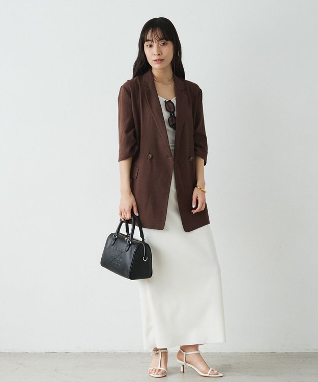 russet 《composition》レザー2WAYミニボストンバッグ(CE-1684) Black