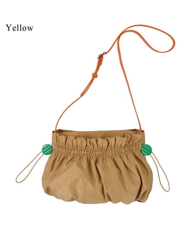 tsumori chisato CARRY ギャザー ショルダーバッグ イエロー