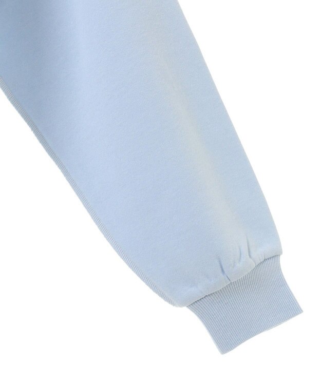 Green Parks 裏起毛配色ステッチロゴチュニック Light Blue