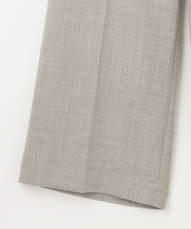 GRACE CONTINENTAL ウールストレッチセミワイドパンツ グレー