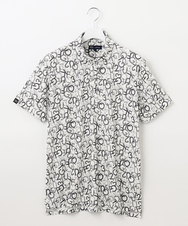 23区GOLF 【MEN】【吸水速乾】MOVEロゴ 半袖ポロシャツ ブラック系5