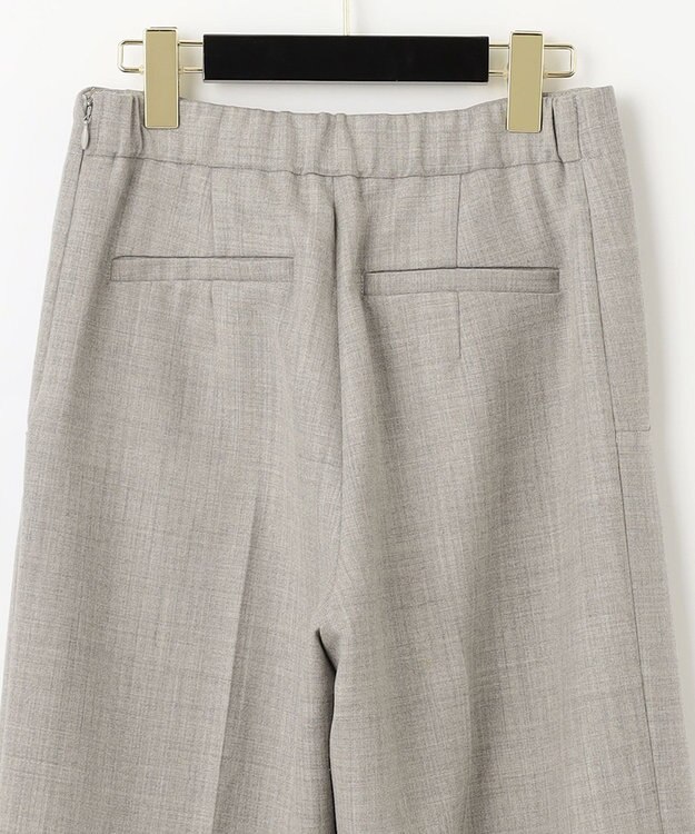 GRACE CONTINENTAL ウールストレッチセミワイドパンツ グレー