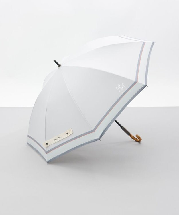 AURORA 【 JILL STUART（ジル スチュアート）】先染めボーダー晴雨兼用傘(長傘) ピンク