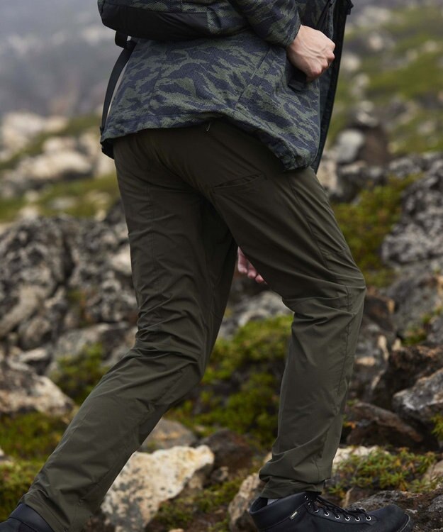 JOSEPH ABBOUD MOUNTAIN 【UNISEX】起毛裏地２WAYストレッチ クライミングパンツ カーキ系