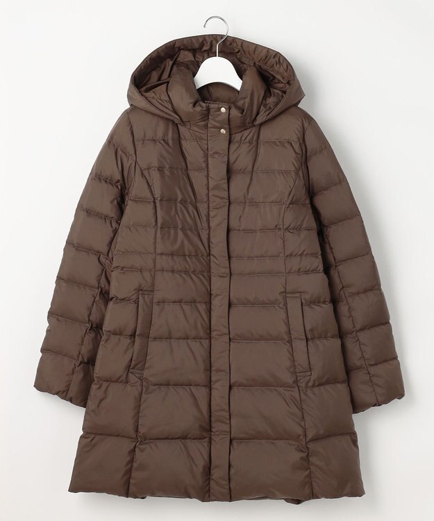 ANY SIS S 【2WAY】シルキータフタロング ダウン ブラウン