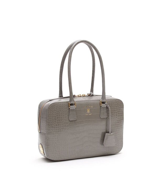 A.D.M.J. 【牛革】クロコ型押し ボストン28cm SM