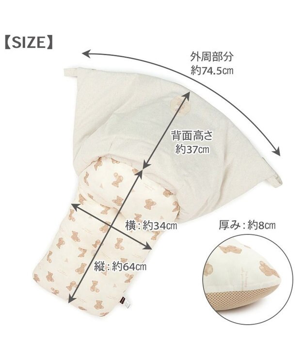 PET PARADISE ペットパラダイス くまちゃん クール カート用 クッション 《アイス柄》 ホワイト