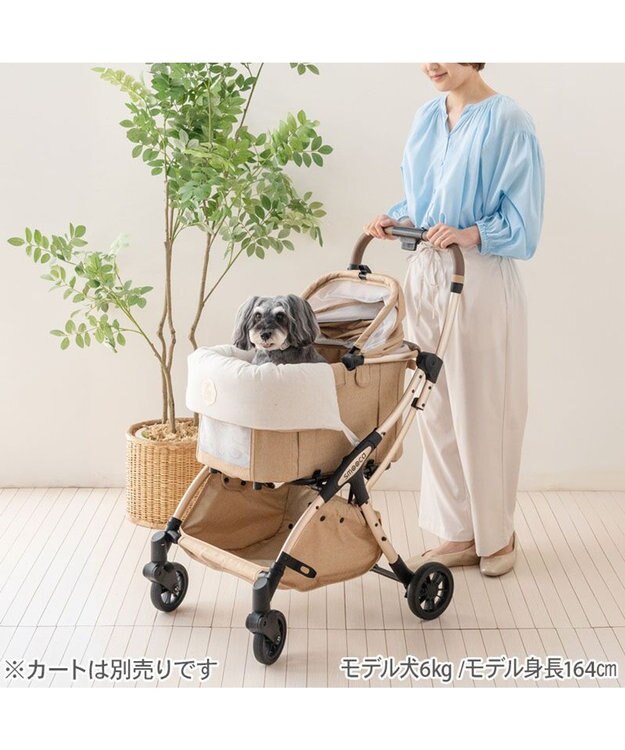 PET PARADISE ペットパラダイス くまちゃん クール カート用 クッション 《アイス柄》 ホワイト