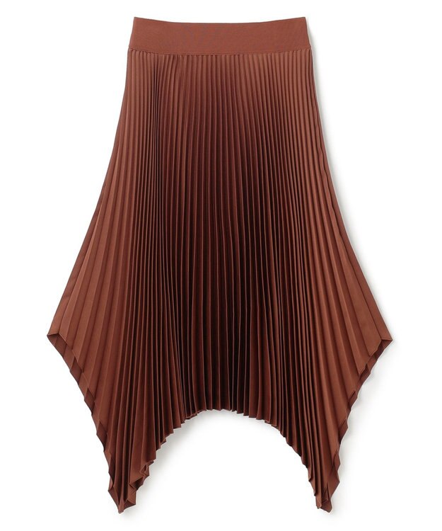JOSEPH ニットウィーブプリッセ　スカート Mahogany