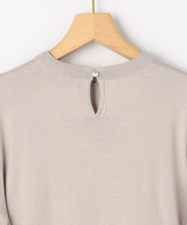 組曲 S 襟付きニットアップ ベージュ系