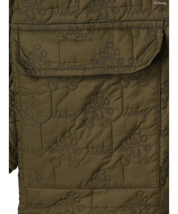 AMERICAN HOLIC ミッキー柄中綿キルトジャケット／Ｍｉｃｋｅｙ Khaki
