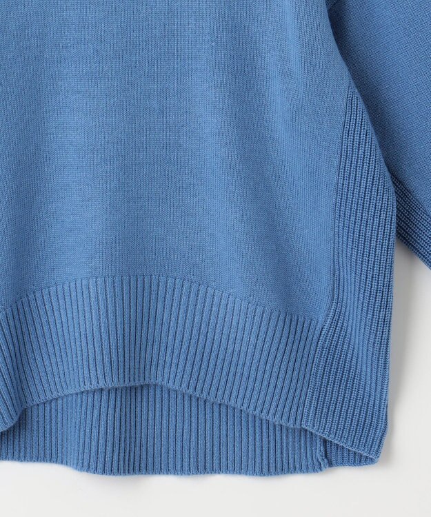 組曲 L カシミヤブレンドバルキープルオーバー ニット ブルー系