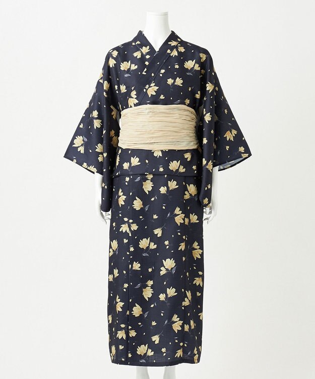 ANY SIS 【着付け簡単5点セット】2WAY セパレート浴衣セット ネイビー系