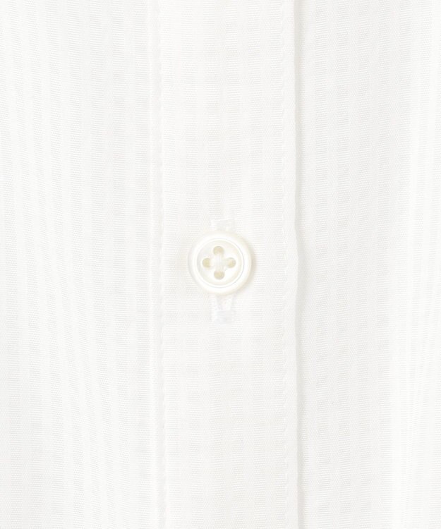 J.PRESS LADIES S 【洗える】アセVisシャドーギンガム シャーリング ブラウス ホワイト系