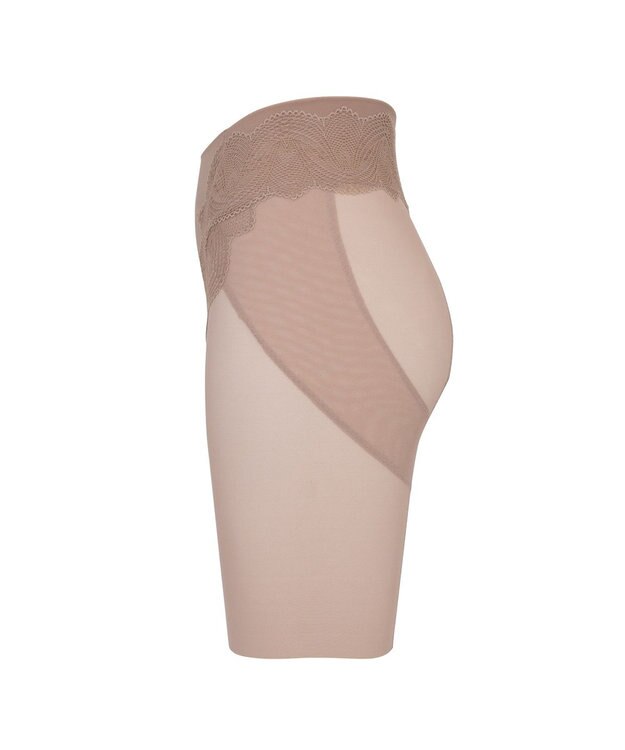 BRADELIS New York 【BRADELIS New York】メッシュシェイプガードル 1枚履き可能 補整 ガードルショーツ 太もも細見え ヒップアップ モカベージュ