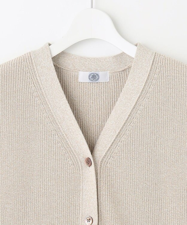 J.PRESS LADIES 【洗える】 シネコットン ニットジレ ベージュ系