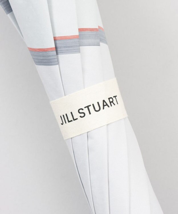 AURORA 【 JILL STUART（ジル スチュアート）】先染めボーダー晴雨兼用傘(長傘) ピンク