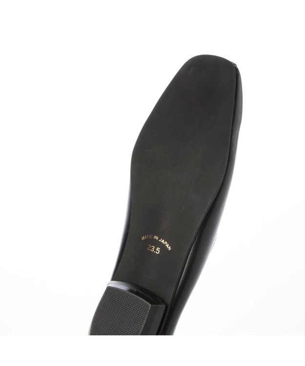 MODE ET JACOMO <carino>スクエアトゥフラットパンプス ブラック